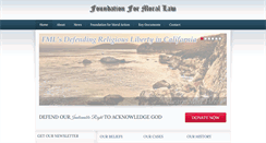 Desktop Screenshot of morallaw.org